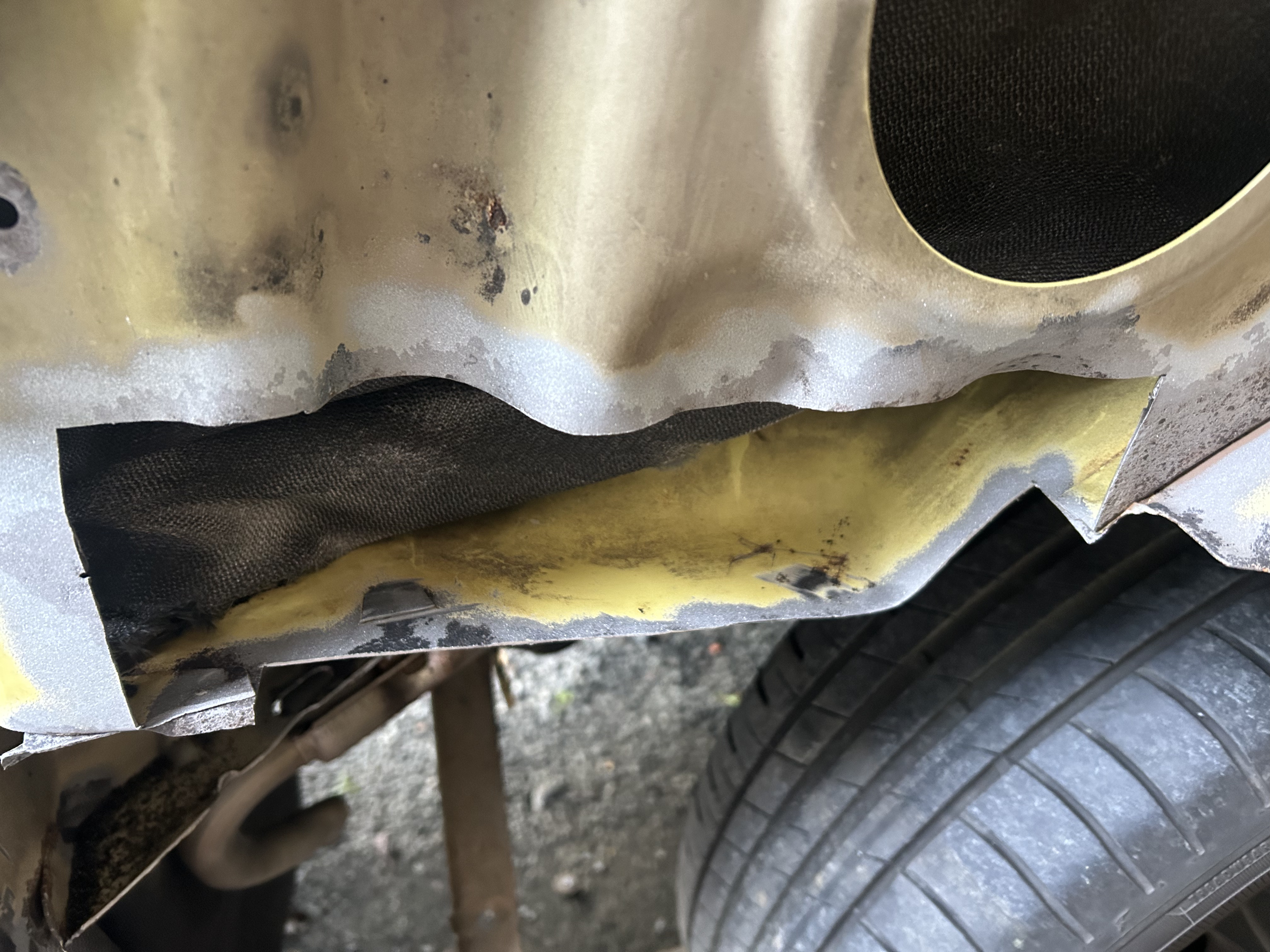 VW T4 Komposterblech Fahrerseite - Nachbau kein Originalteil